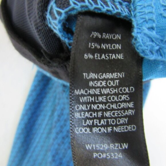 Betabrand Blue Patterned Pleated Dress Pants Womens Small Belted - Picture 7 of 7